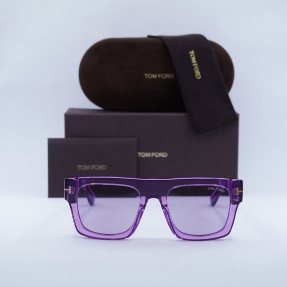 Tom Ford FT0711 81Y Fausto Square Sunglasses - Violet main image 7
